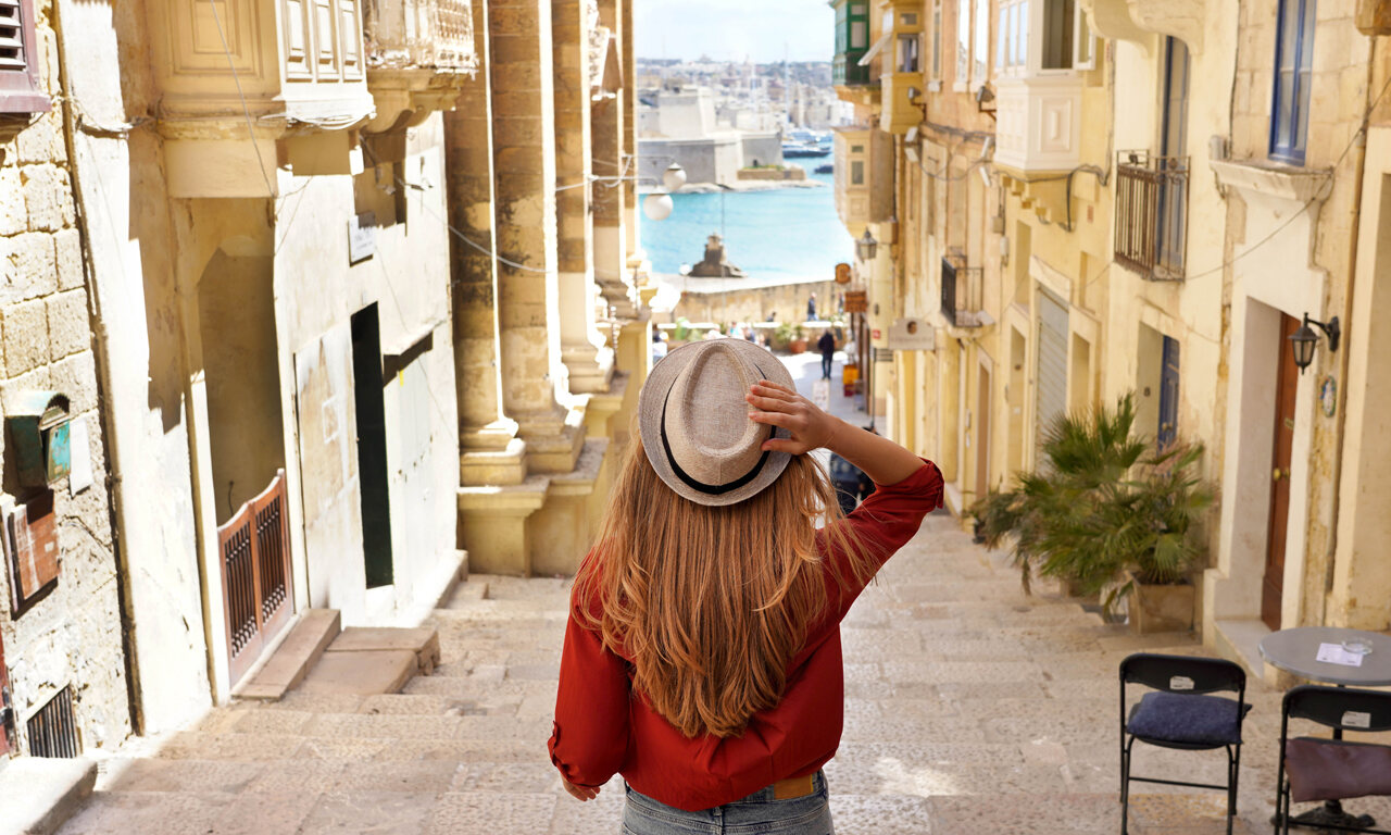 uliczka w Valettcie, Malta