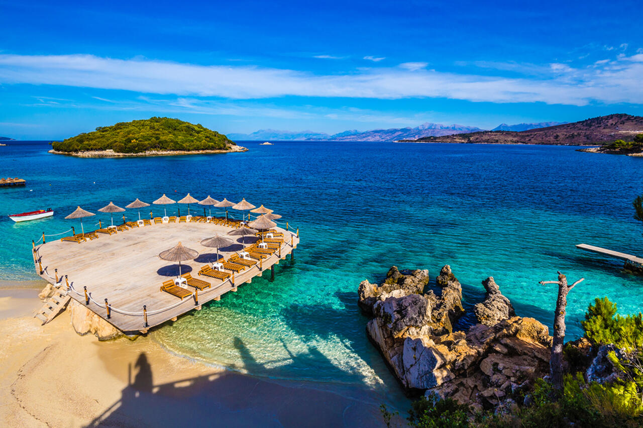 Plaża Ksamil, Albania