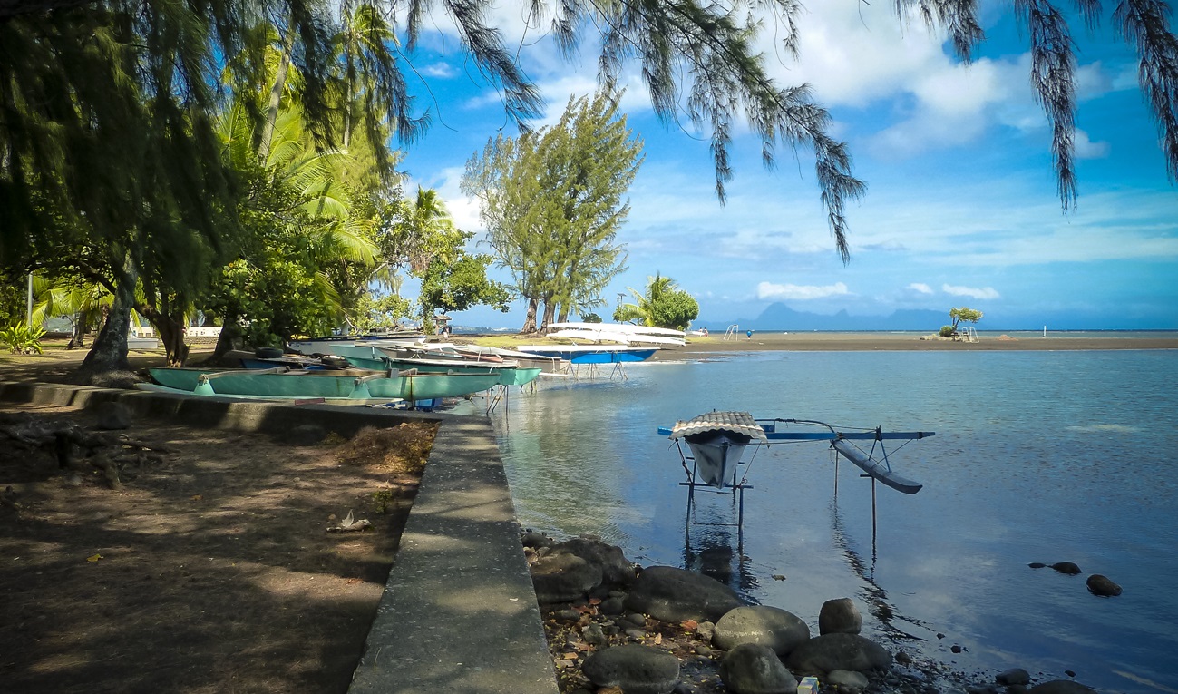Plaża Venus, Tahiti, Polinezja Francuska Plaża Venus, Tahiti, Polinezja Francuska