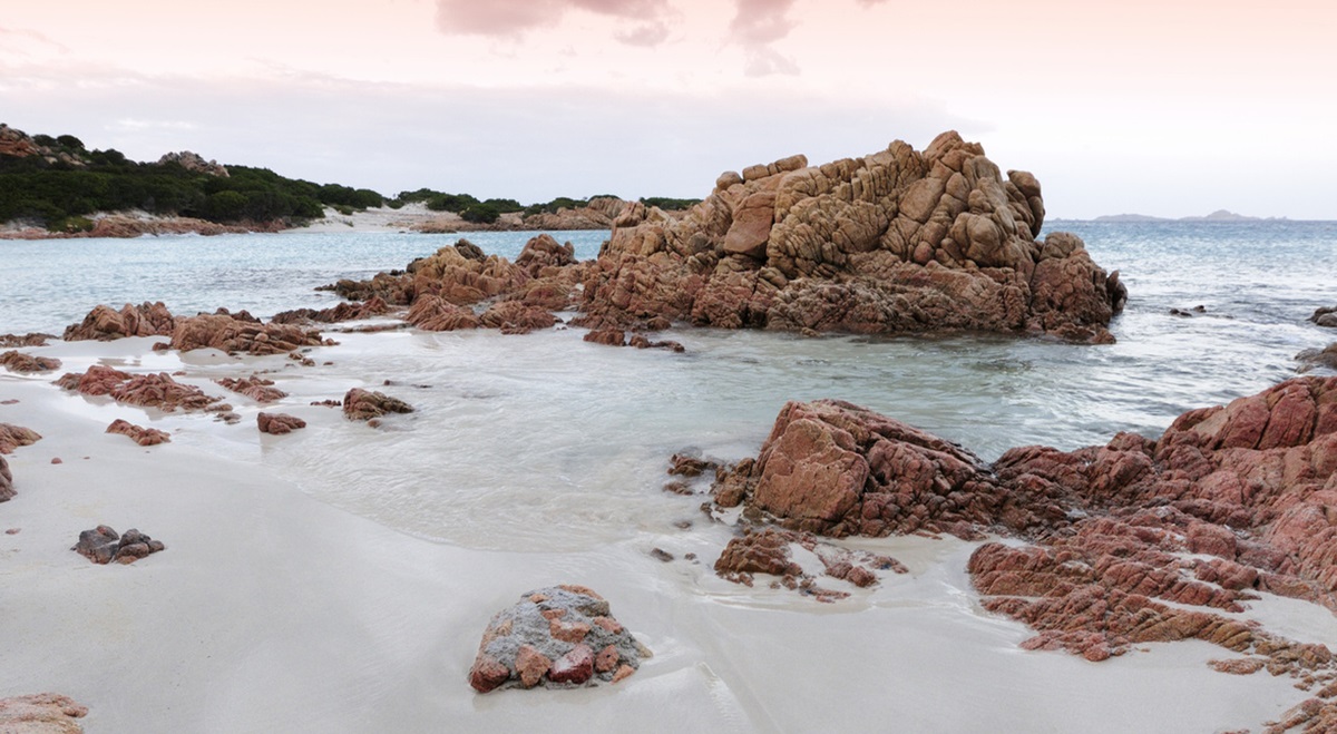 spiaggia rosa różowa plaża