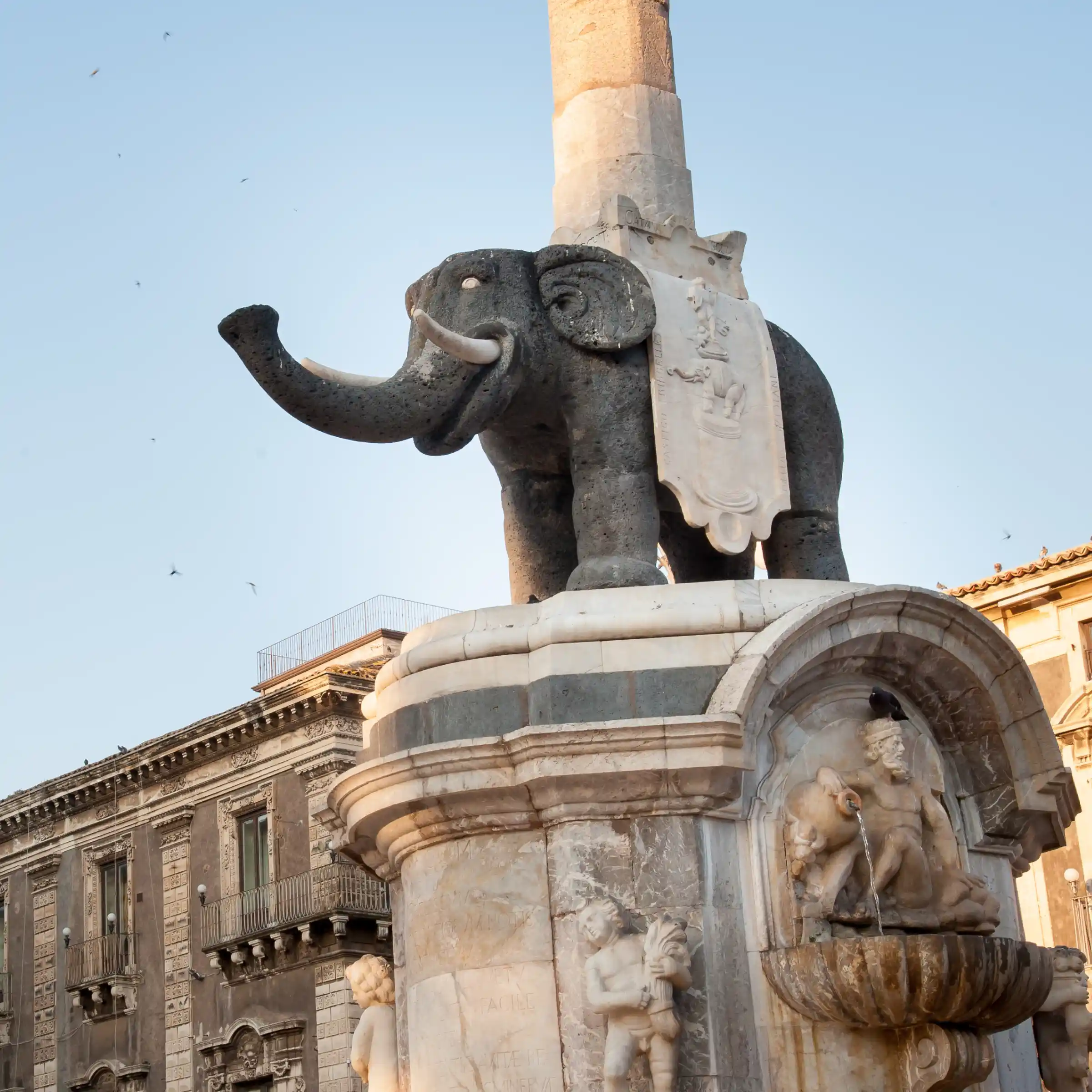Fontanna słonia, Piazza del Duomo