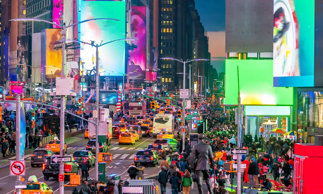 Tłumy na Times Square