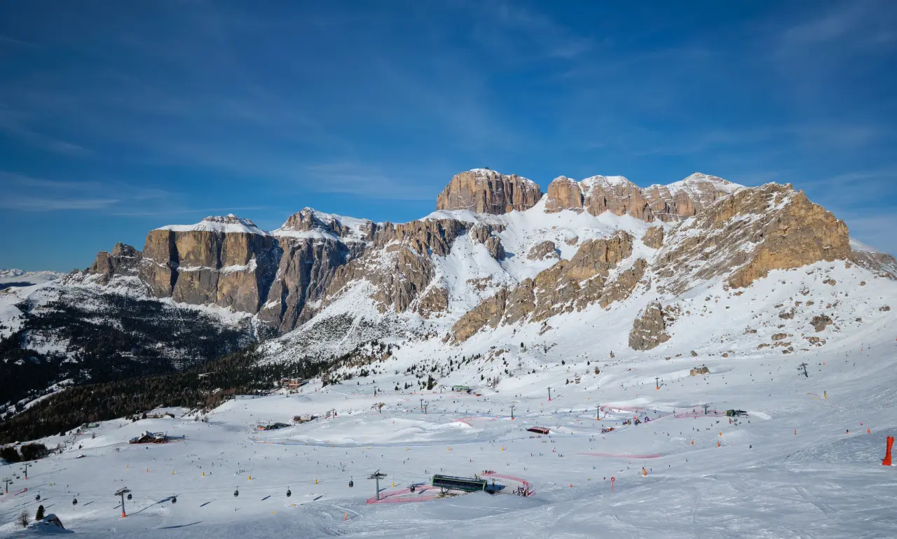 Arena narciarska w Dolomitach