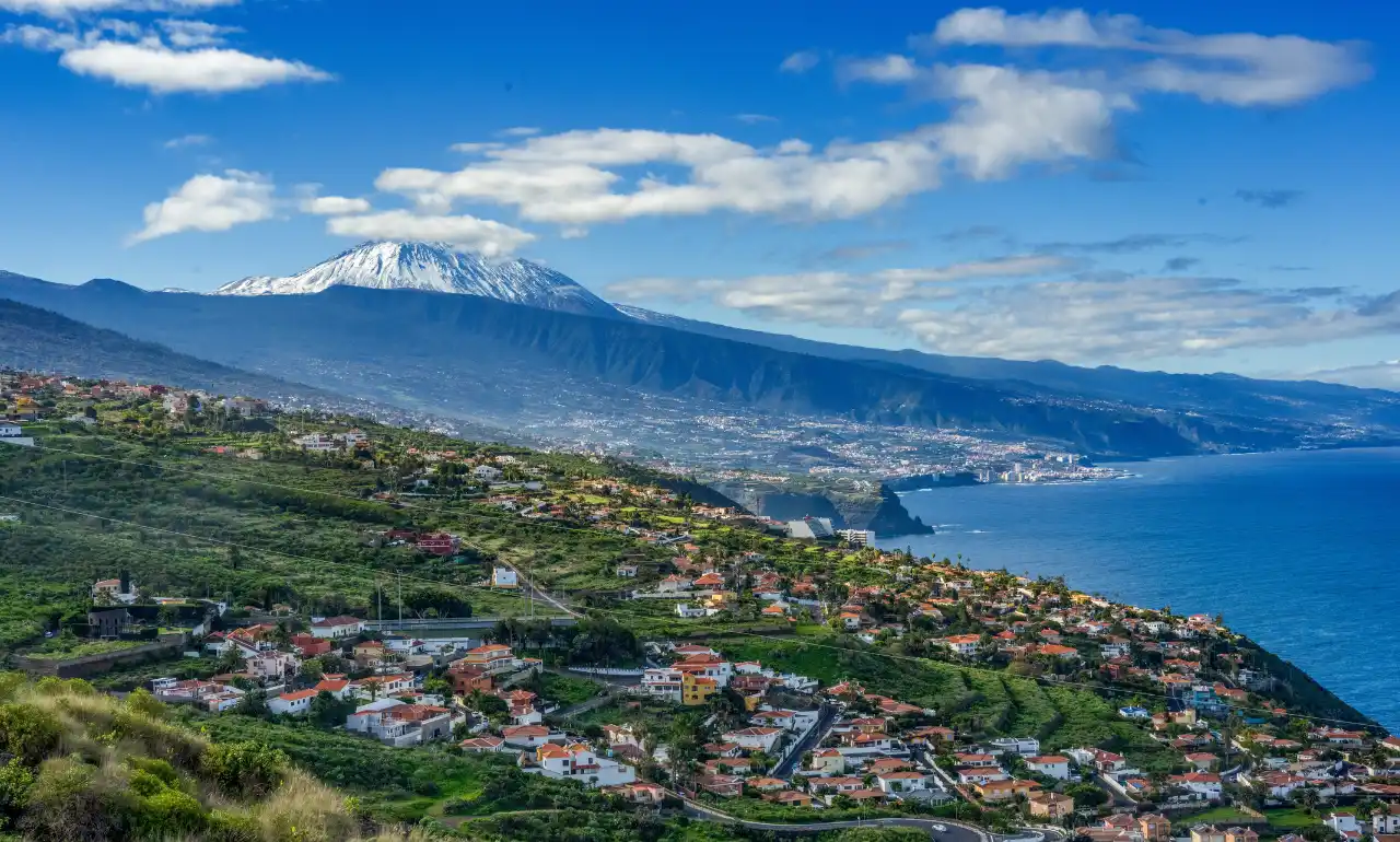 El Teide pokryte śniegiem, Teneryfa