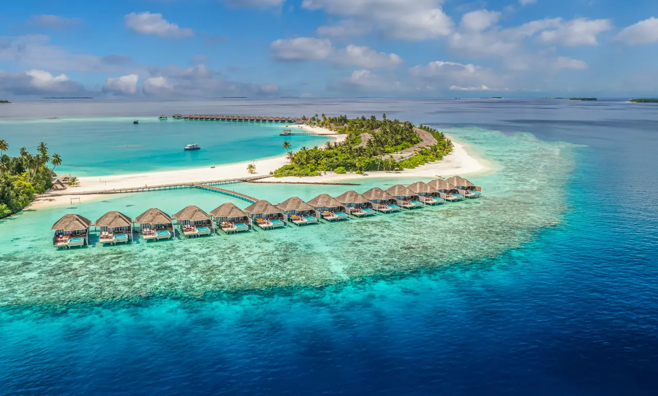 Malediwy widok z lotu ptaka