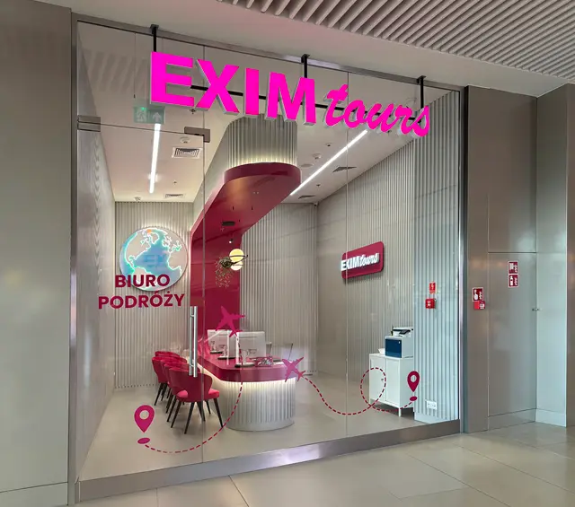 Oddział EXIM tours w Manufakturze w Łodzi