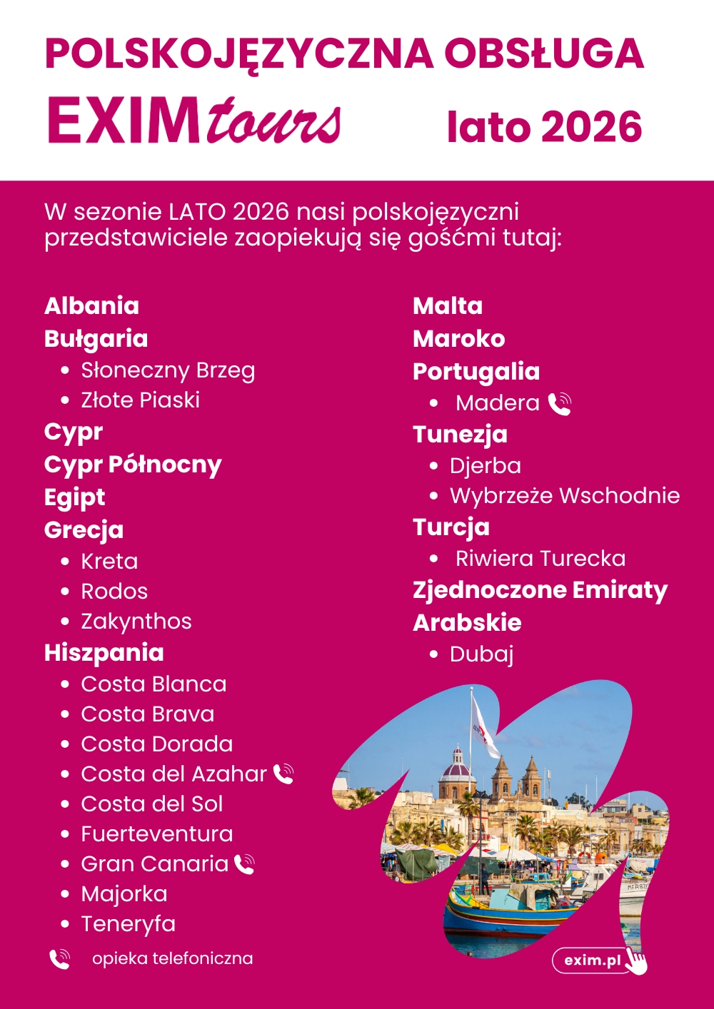Rezydenci EXIM tours lato 2026