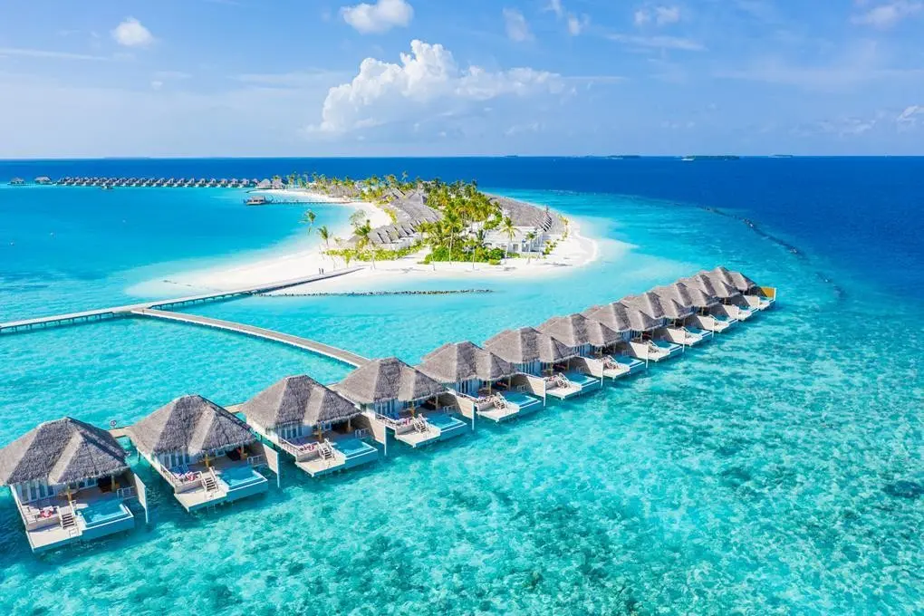Resort Sun Siyam Iru Veli z lotu ptaka, Malediwy