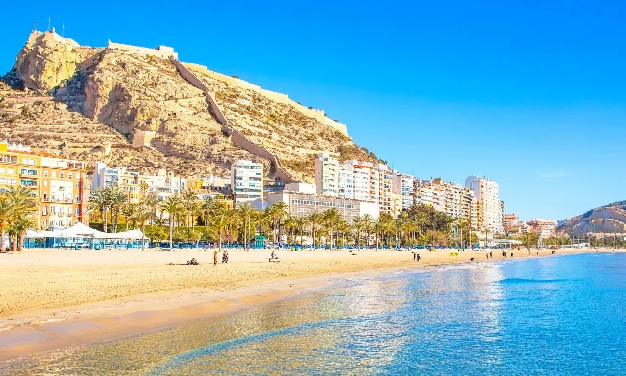 Plaża Postiguet, Alicante, Costa Blanca Plaża Postiguet, Alicante, Costa Blanca