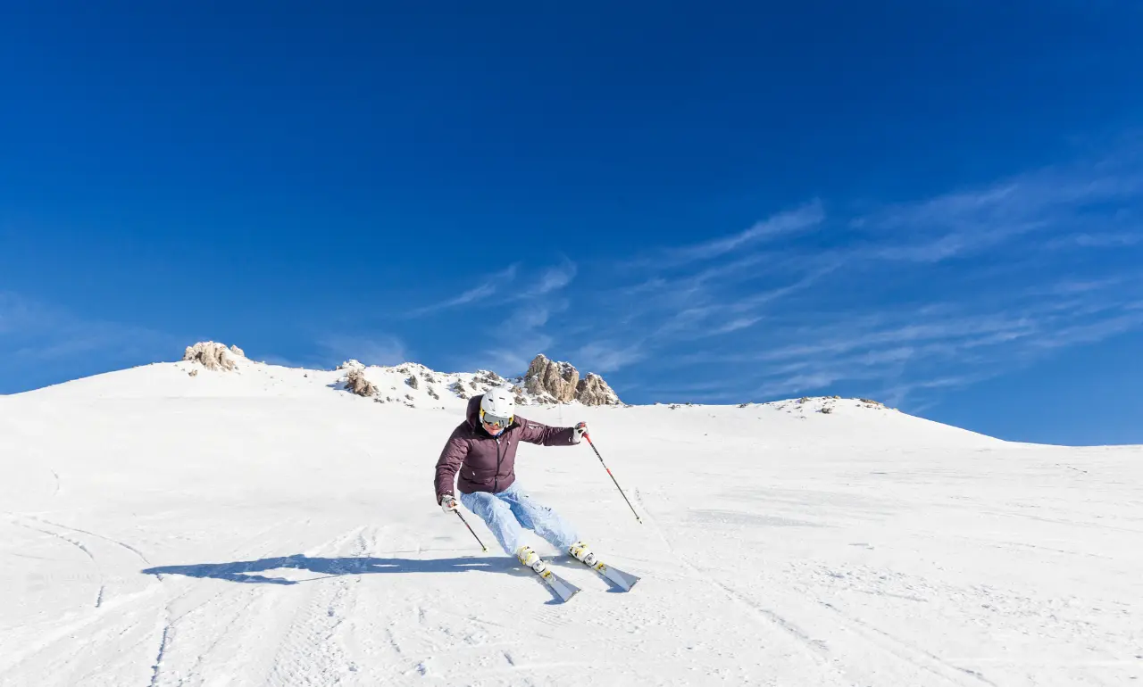 Narciarz w St. Moritz