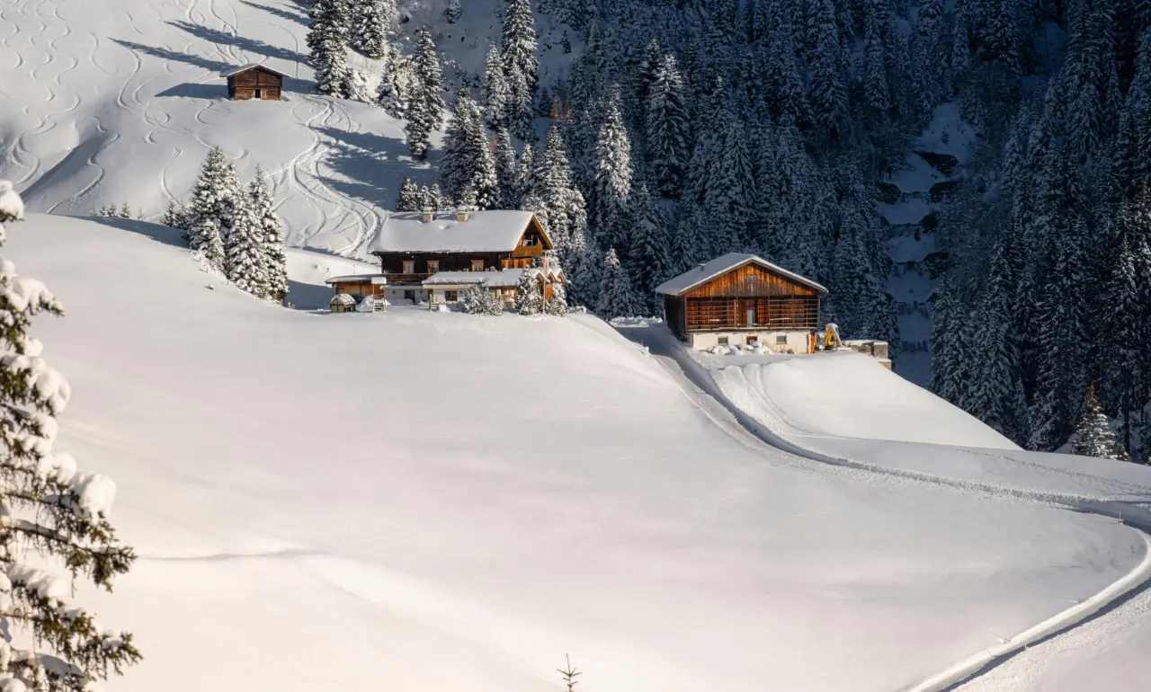 Zimowy krajobraz w Hintertux