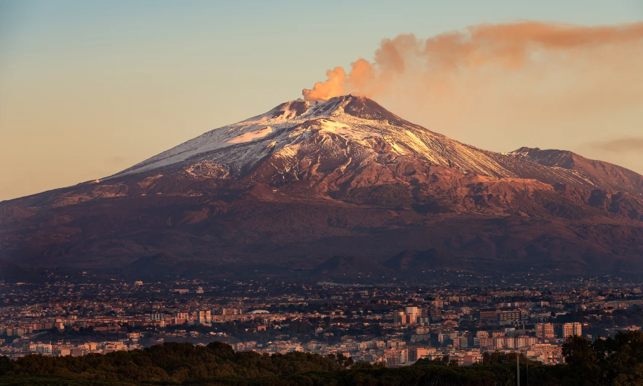 Wulkan Etna na Sycylii