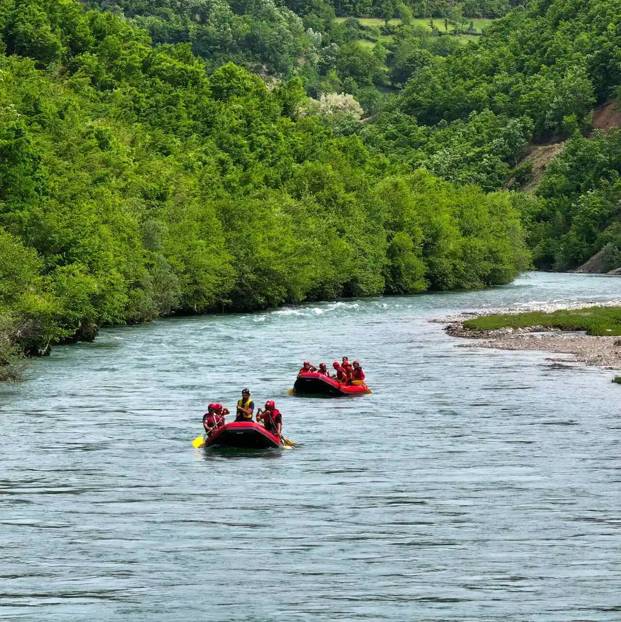 Rafting Czarnym Drinem, Albania