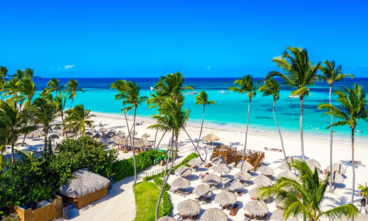 Bávaro Beach z lotu ptaka