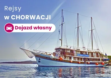 Rejsy w Chorwacji - dojazd własny - statek na morzu