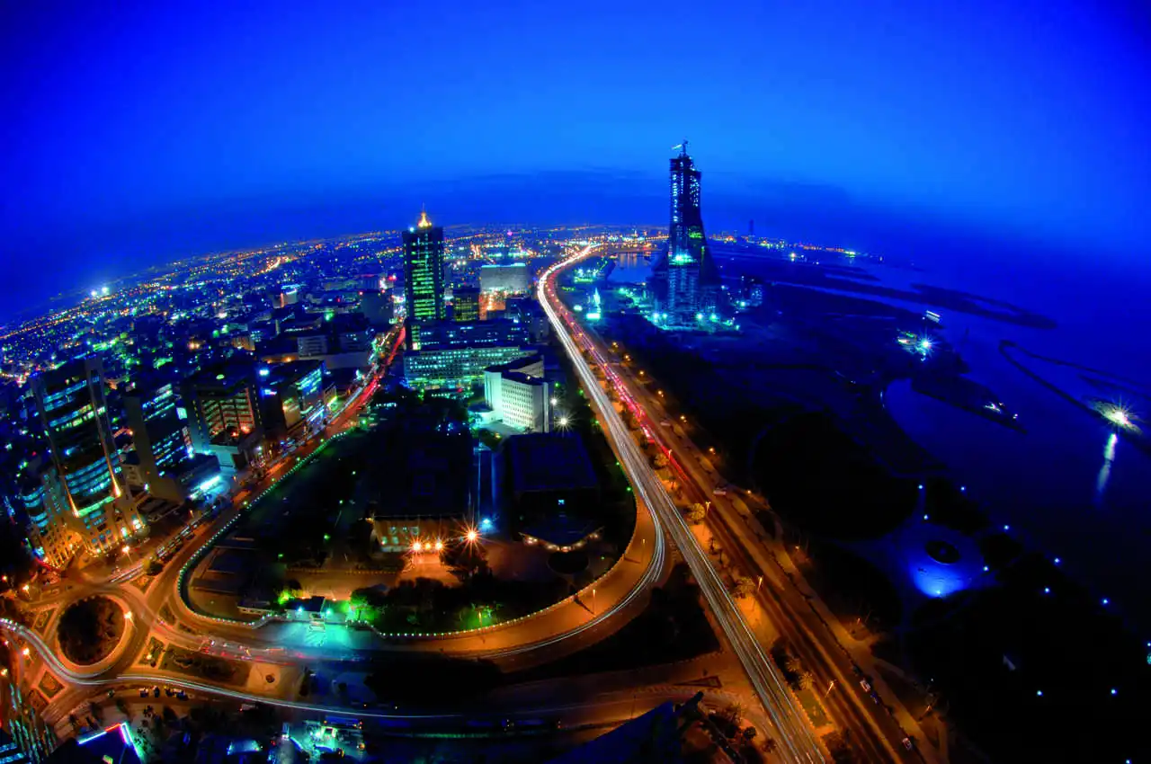 Manama nocą, Bahrajn Manama nocą, Bahrajn