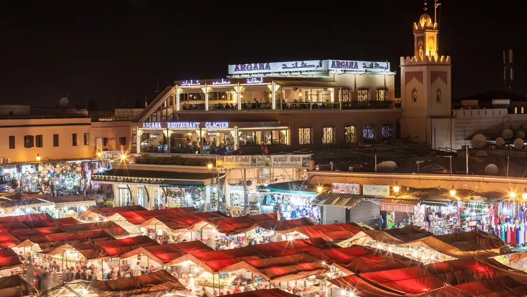 Jemaa el-Fna nocą