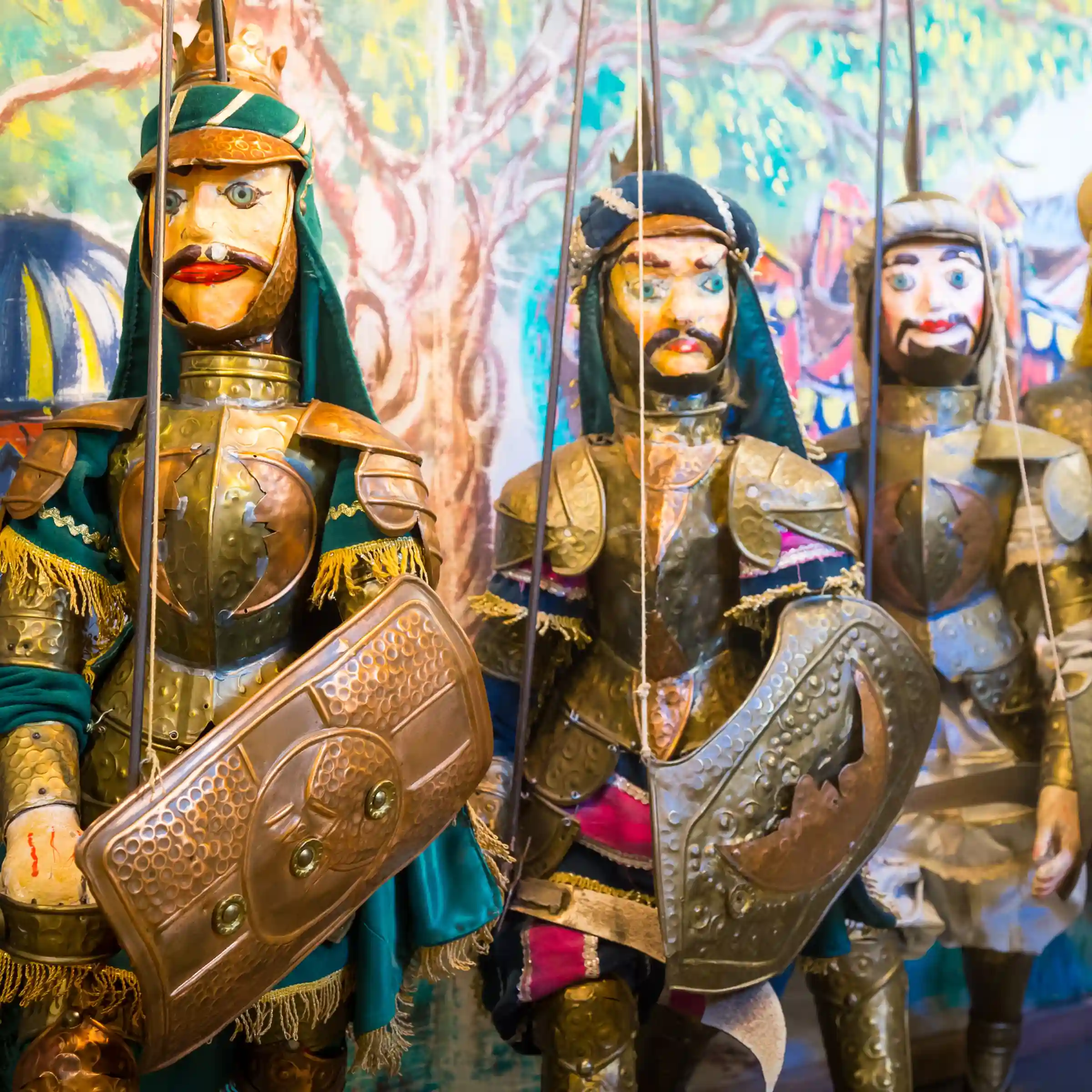 Oryginalne sycylijskie marionetki