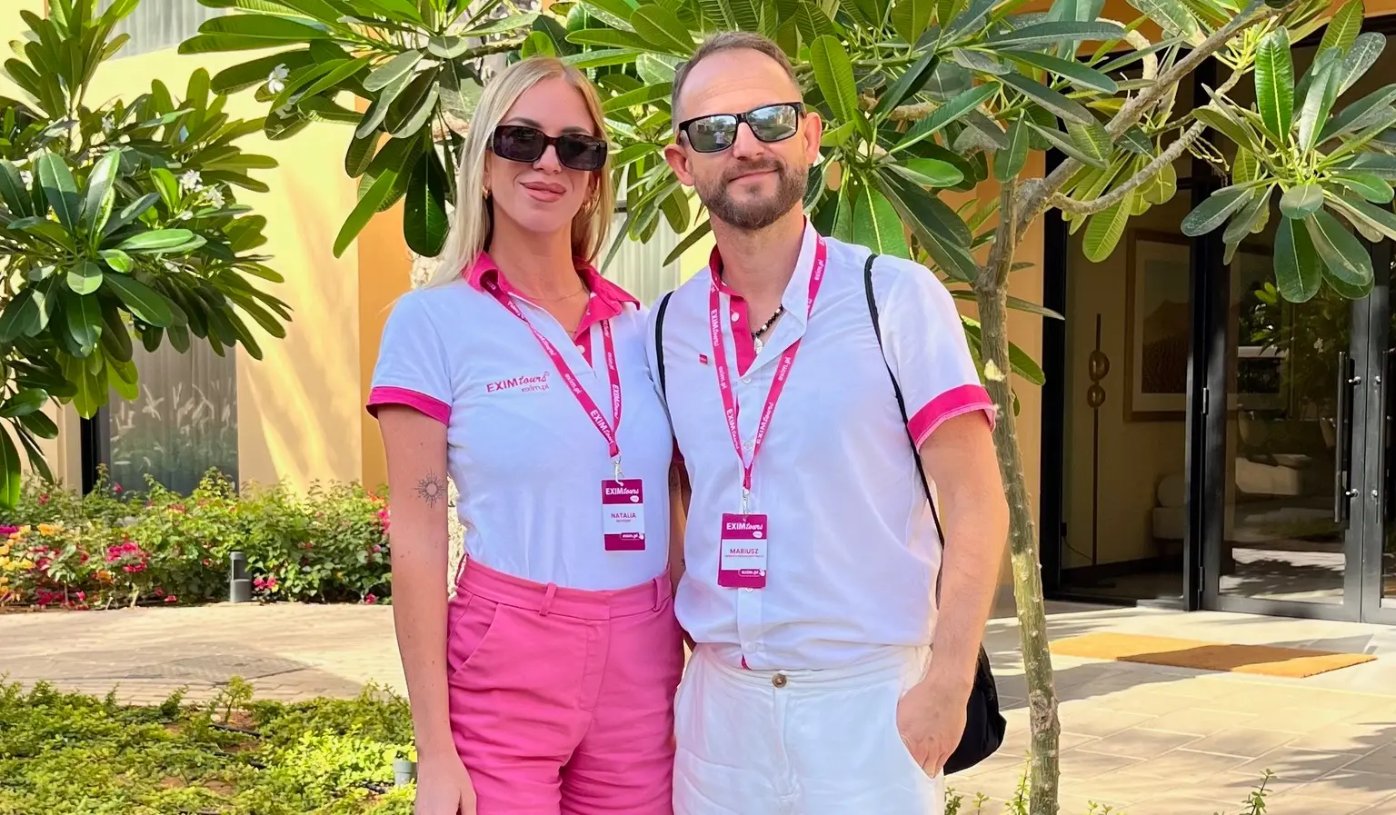 Mariusz Mermela, Menedżer Obsługi Destynacji EXIM tours z Rezydentką EXIM tours, Natalią Korwin-Piotrowską