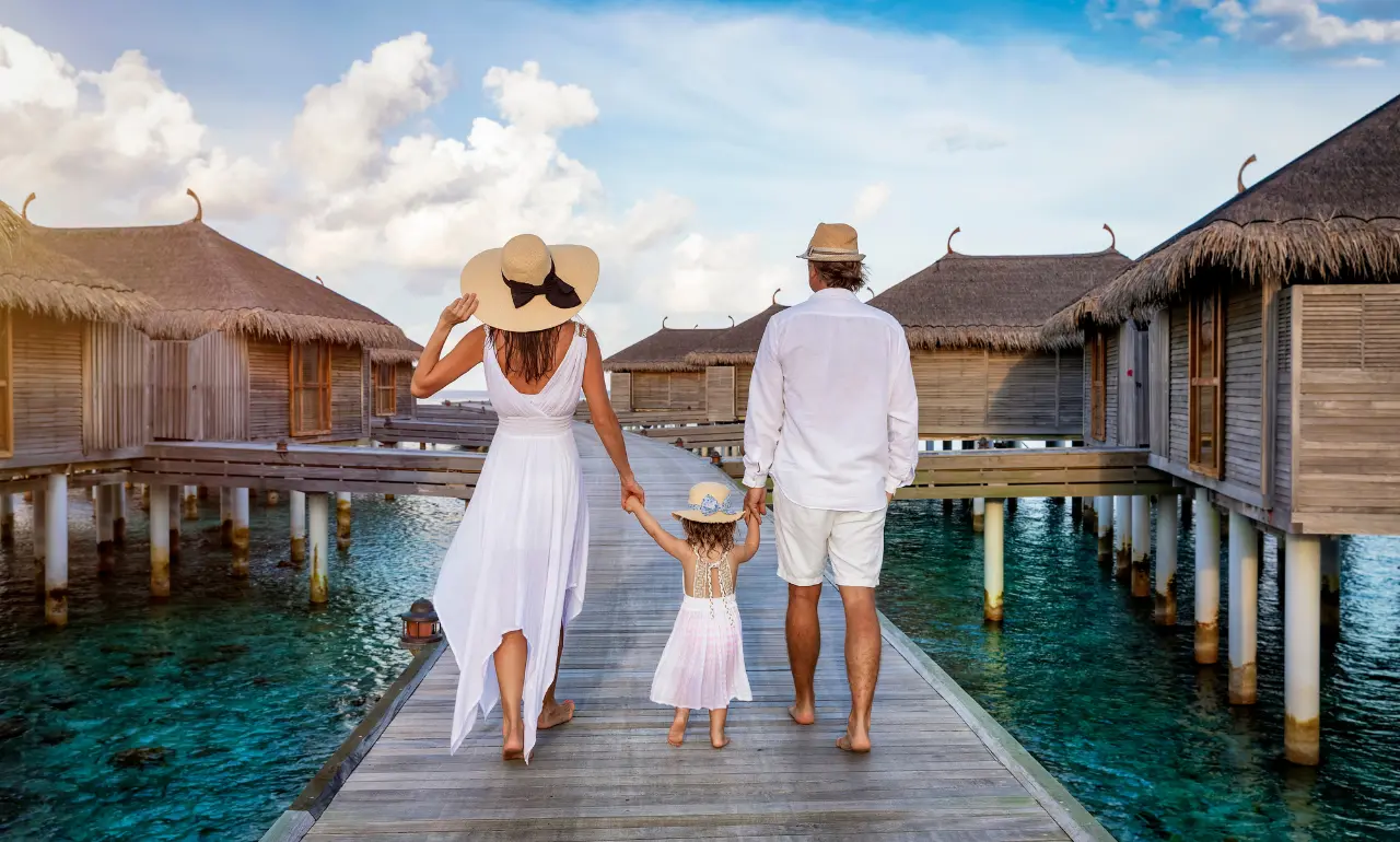 Rodzina na wakacjach na Malediwach Rodzina na wakacjach na Malediwach