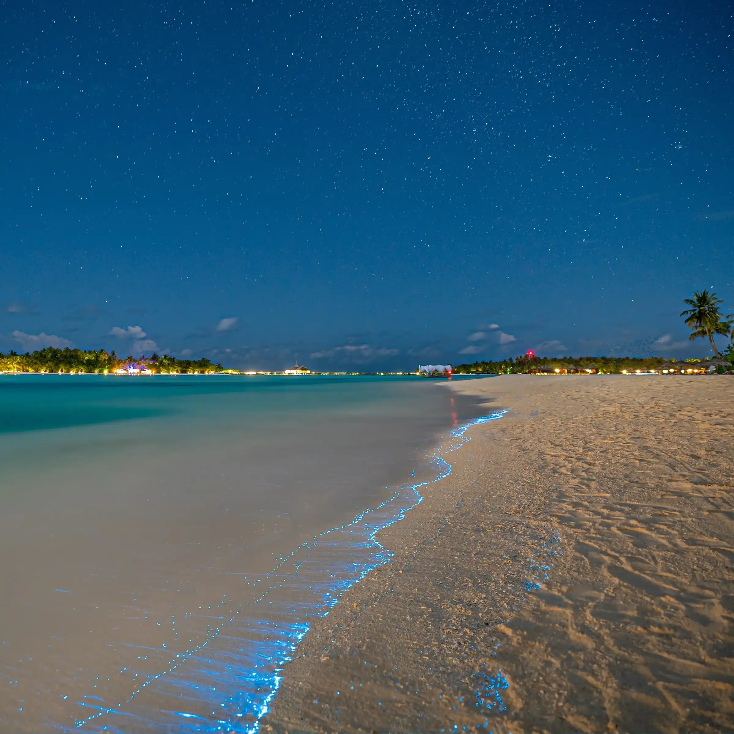 Świecąca plaża, Malediwy