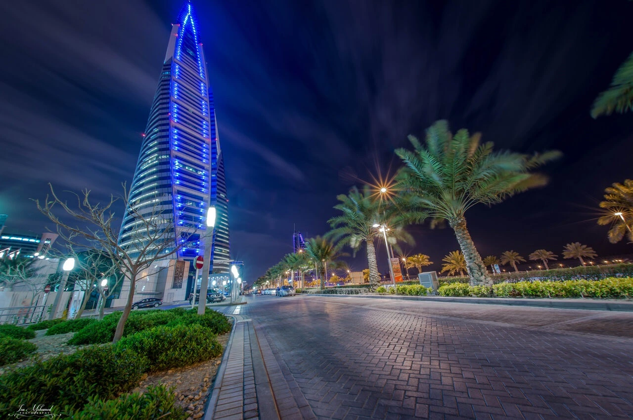 Manama nocą, Bahrajn Manama nocą, Bahrajn