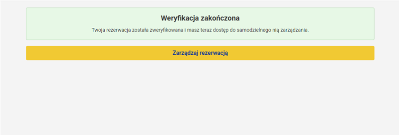 weryfikacja zakończona