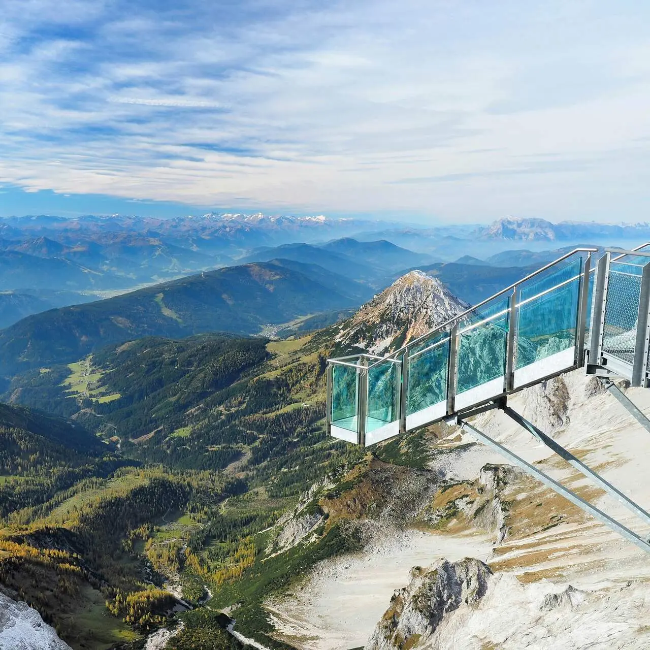 Platforma Skywalk na Dachsteinie Platforma Skywalk na Dachsteinie